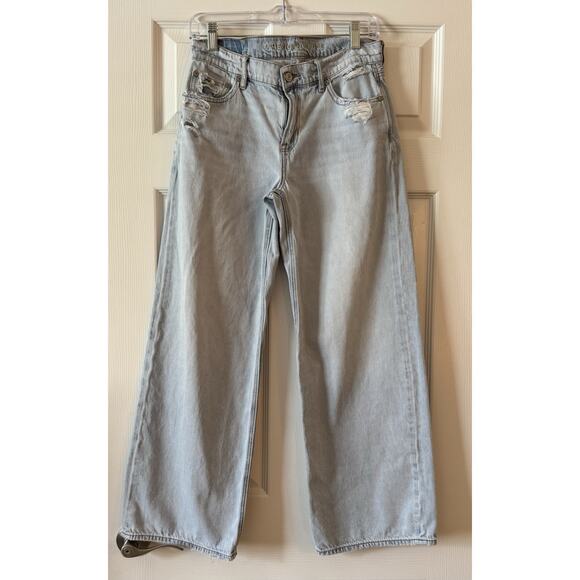 American Eagle Outfitters Light Blue Flare Jeans - Picture 1 of 8